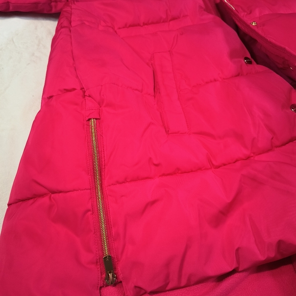 Kids Pink Puffer Jacket - Picture 6 of 10